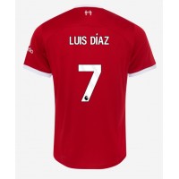 Fotbalové Dres Liverpool Luis Diaz #7 Domácí 2023-24 Krátký Rukáv